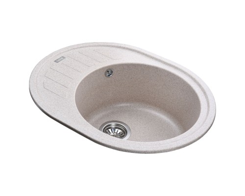 Гранітна мийка Globus Lux ARNO мигдаль 620х500-А0008