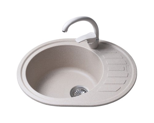 Гранітна мийка Globus Lux ARNO піщаний 620х500мм-А0004