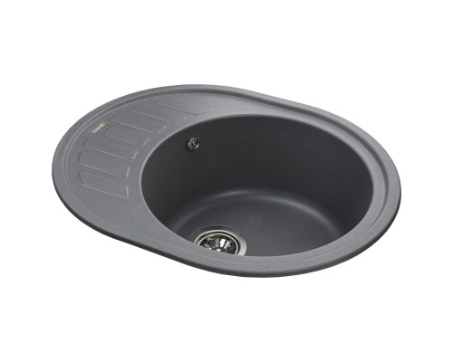 Гранітна мийка Globus Lux ARNO сірий металік 620х500мм-А0003