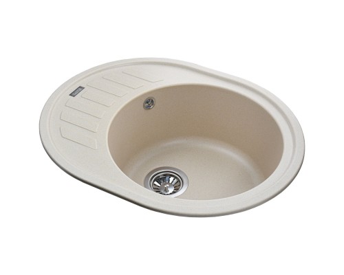 Гранітна мийка Globus Lux ARNO слонова кiстка 620х500