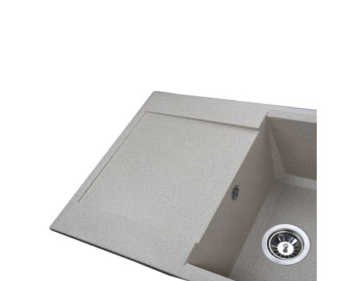 Гранітна мийка Globus Lux KOMO мигдаль 790х500мм-А0008