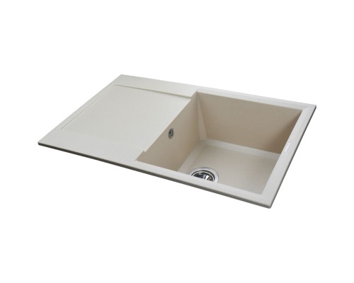 Гранітна мийка Globus Lux KOMO слонова кiстка 790х500