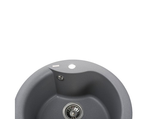 Гранітна мийка Globus Lux ORTA сірий металік 485мм-А0003