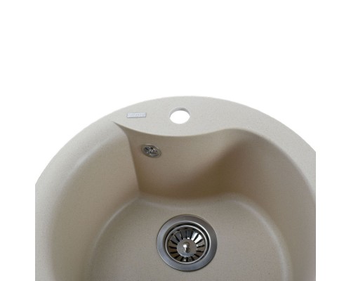 Гранітна мийка Globus Lux ORTA слонова кiстка 485