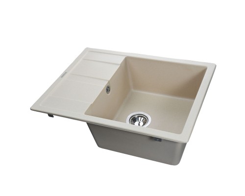 Гранітна мийка Globus Lux ONE слонова кiстка 650х500