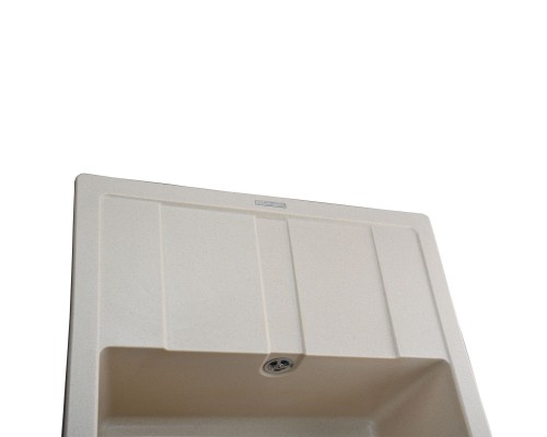 Гранітна мийка Globus Lux ONE слонова кiстка 650х500