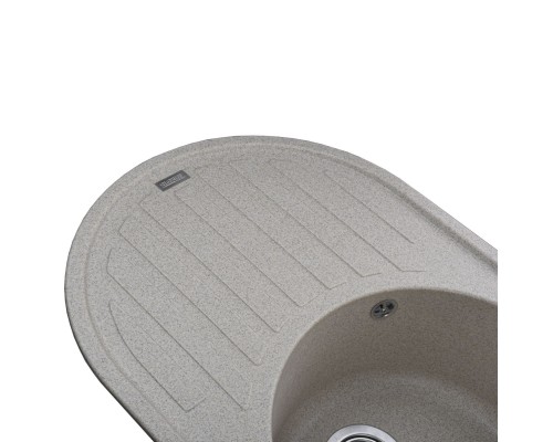 Гранітна мийка Globus Lux OHARA мигдаль 770х500мм-А0008