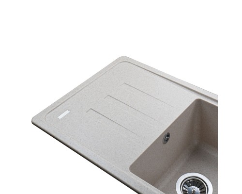 Гранітна мийка Globus Lux LUGANO піщаний 780х435-А0004