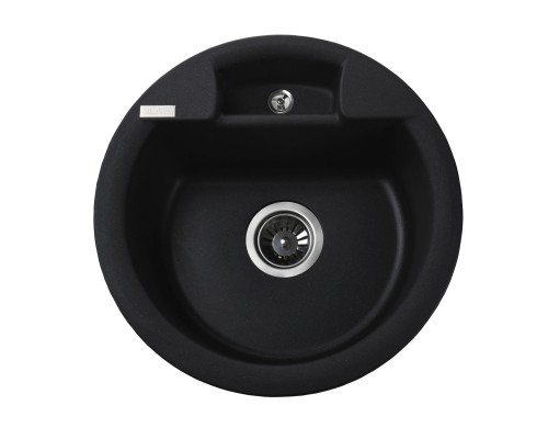 Гранітна мийка Globus Lux  GURON чорний металiк 480мм-А0001