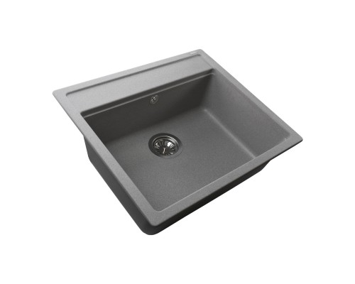 Гранітна мийка Globus Lux VOLTA  сiрий камiнь 570х510мм-А0005