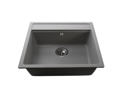 Гранітна мийка Globus Lux VOLTA  сiрий камiнь 570х510мм-А0005