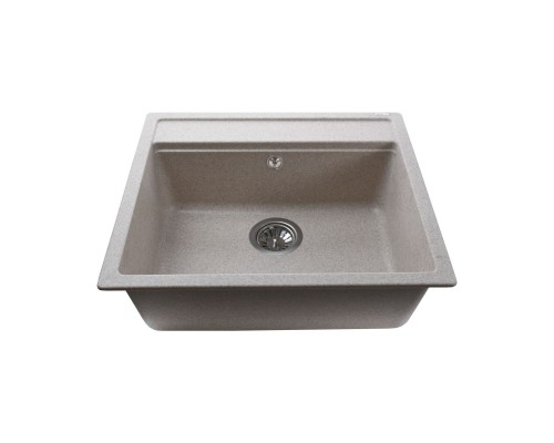 Гранітна мийка Globus Lux VOLTA  мигдаль 570х510мм-А0008