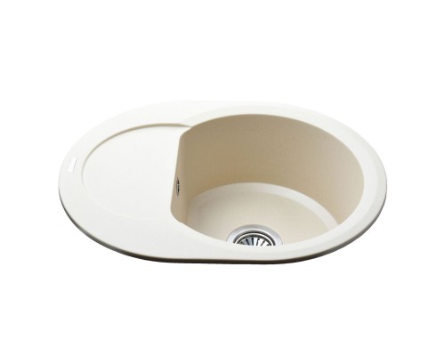 Гранітна мийка Globus Lux MORAINE слонова кiстка 600х470мм