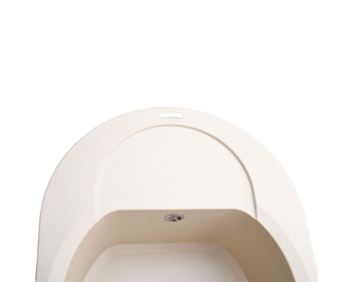 Гранітна мийка Globus Lux MORAINE слонова кiстка 600х470мм