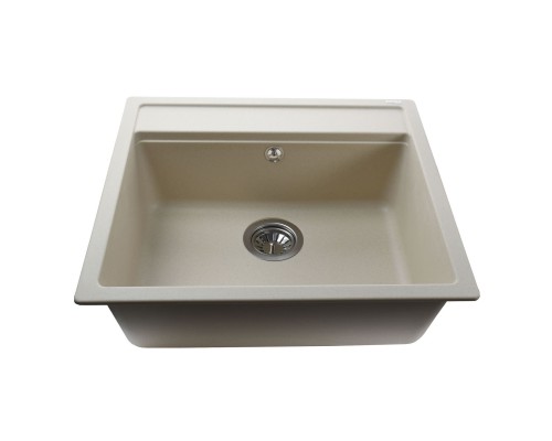 Гранітна мийка Globus Lux VOLTA слонова кiстка 570х510мм