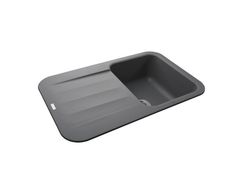 Гранітна мийка Globus Lux OBER сірий металік 780х500мм-А0003