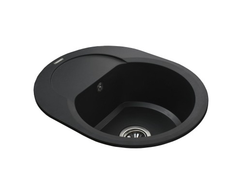 Гранітна мийка Globus Lux MORAINE чорний  600х470мм-А0001