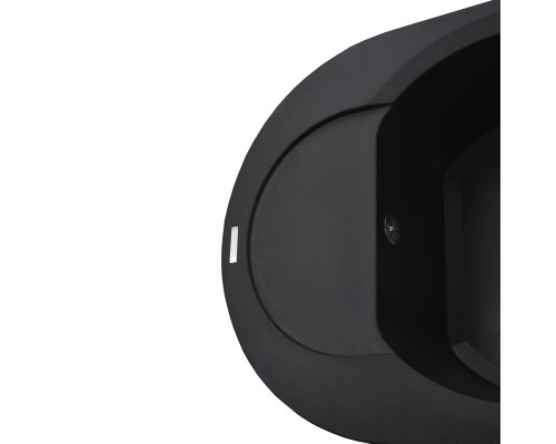 Гранітна мийка Globus Lux MORAINE чорний  600х470мм-А0001