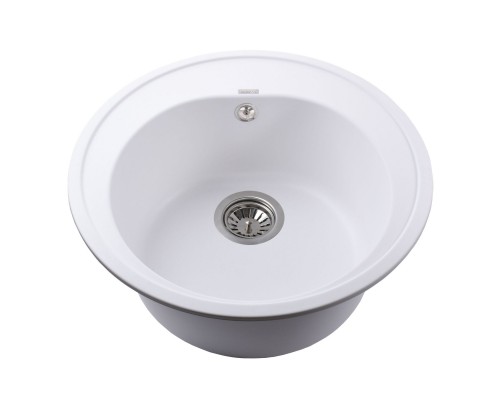 Гранітна мийка Globus Lux MARTIN білий 510мм-А0007