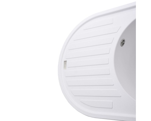 Гранітна мийка Globus Lux OHARA білий 770х500мм-А0007