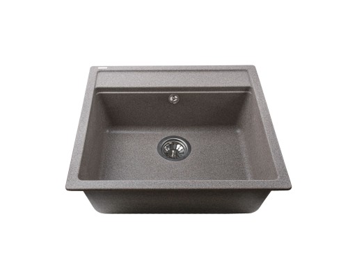 Гранітна мийка Globus Lux VOLTA  мокко 570х510мм