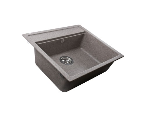 Гранітна мийка Globus Lux VOLTA  мокко 570х510мм