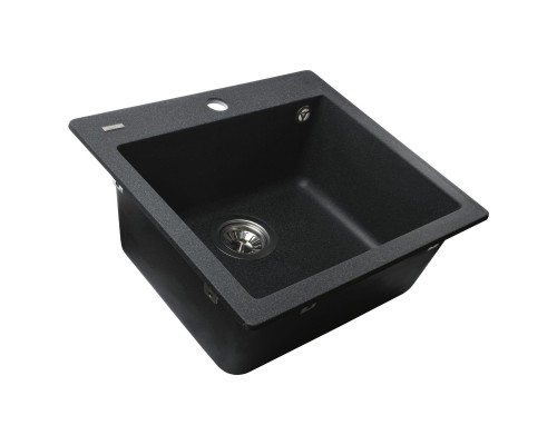 Гранітна мийка Globus Lux AOSTA графiт 490x455мм-А0001
