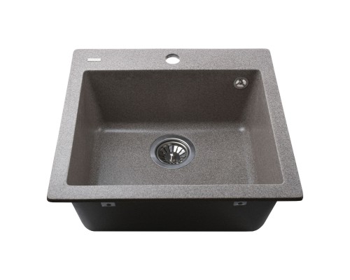 Гранітна мийка Globus Lux AOSTA мокко 490x455мм