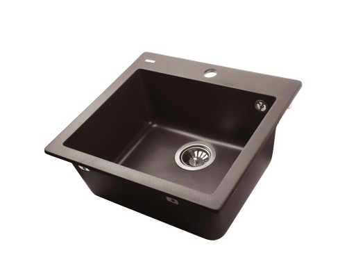 Гранітна мийка Globus Lux AOSTA коричневий 490x455мм-А0006