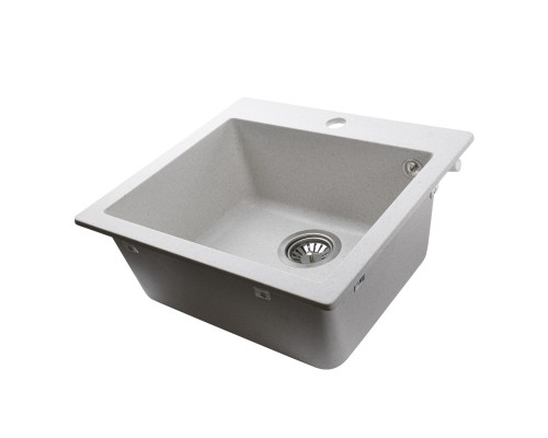 Гранітна мийка Globus Lux AOSTA перлина 490x455мм