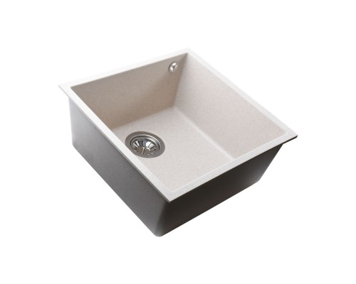 Гранітна мийка Globus Lux AMMER пiдстiльна, пiщаний 440х440мм---А0004