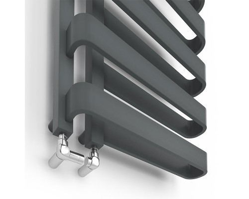 Рушникосушка дизайнерська IDEALE GIA 11 6/850/500 антрацит (18574)