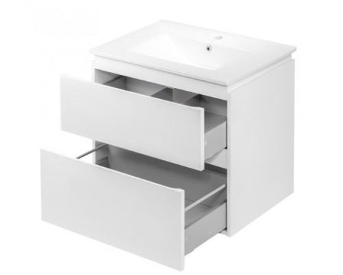 ELITE Тумба  на ножках д/ рак QTAP Albatros 90 белая (3 шухл)