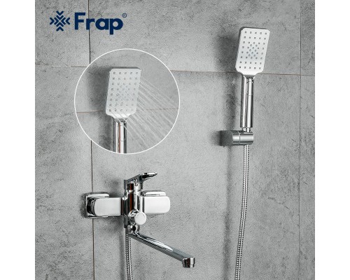 Змішувач для ванни FRAP F2261 одноваж. довг. пл. вилив лат.корп. (хром)