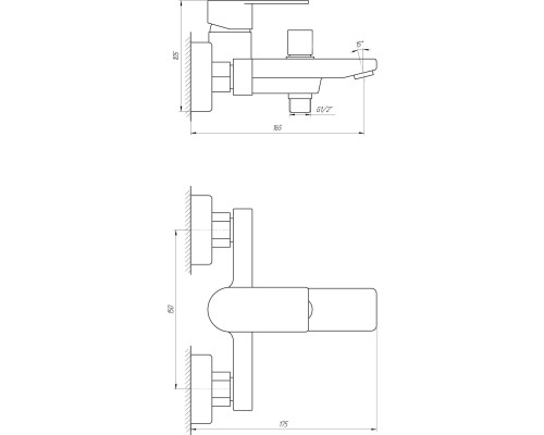 Змішувач для ванни TOPAZ SARDINIA TS 08131-H19