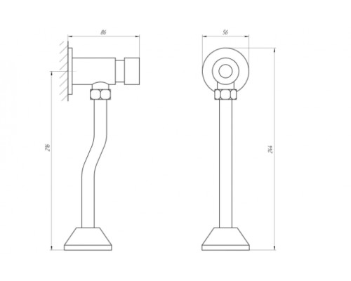 Кран-дозатор для пісуара TOPAZ TP-0201