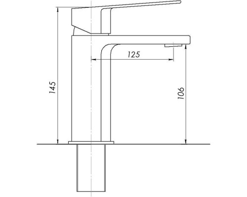 Змішувач для умивальника TOPAZ ODISS TO 18221-H52