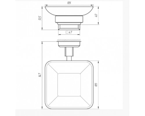 Стакан одинарний TOPAZ TKB 9922A