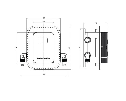 Змішувач для душу вбудований TOPAZ ODISS TO 08117-L03-TT