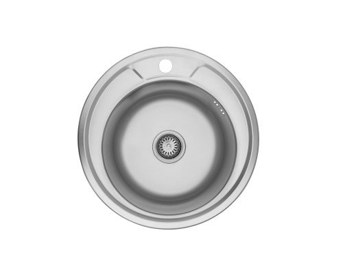 Кухонна мийка KRONER KRP Satin - 490 (0,8 мм)