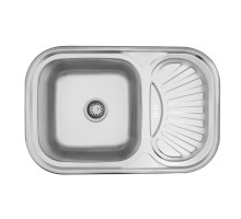 Кухонна мийка KRONER KRP Satin - 7549 (0,8 мм)