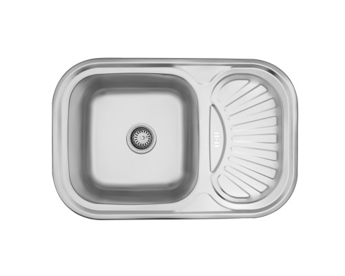Кухонна мийка KRONER KRP Satin - 7549 (0,8 мм)
