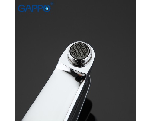 Змішувач для умивальника Gappo G1036 одноваж. лит. вилив лат. гайка Ø35