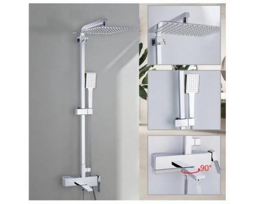 Душова система G2418 Gappo 3х функц. одноваж. лат. Ø35 (хром)