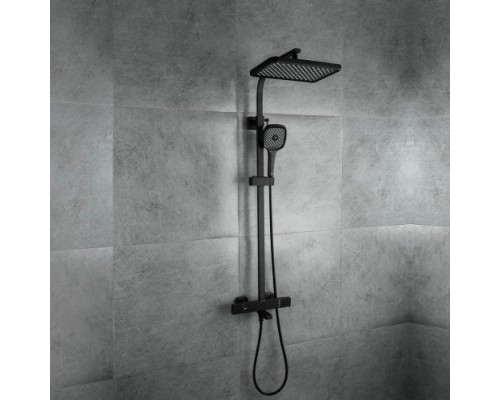 Душова система Gappo G2491-56 термостат 3х функц. лат. (чорний)