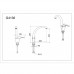 Змішувач для кухні Gappo G4136 одноваж. вис. вилив лат. гайка Ø35 (хром)