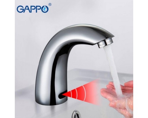 Змішувач для умивальника Gappo G517 сенсорний лат. шпилька (хром)