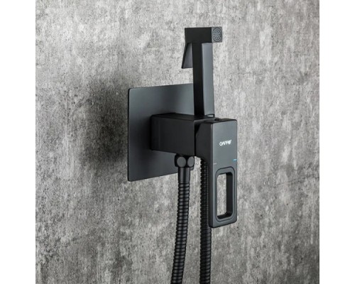 Гігієнічний душ Gappo G7217-6 вбудований одноваж. лат. Ø35 (чорний)