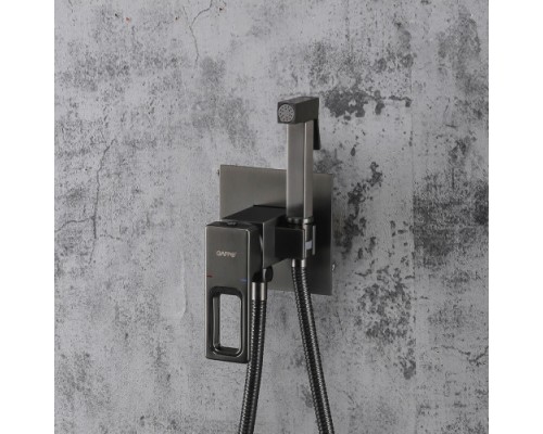 Гігієнічний душ Gappo G7217-9 вбудований одноваж. лат. Ø35 (сірий Gungrey)