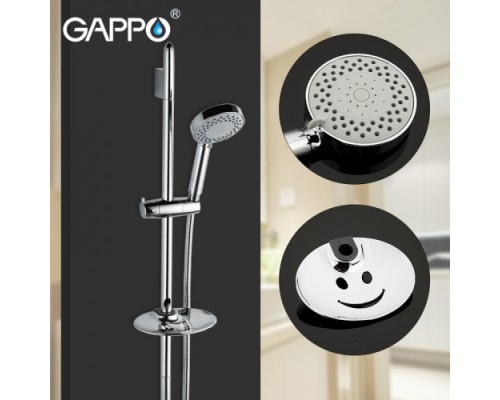 душ стійка Gappo G8008  + комплект (мильниця, лійка, шланг)